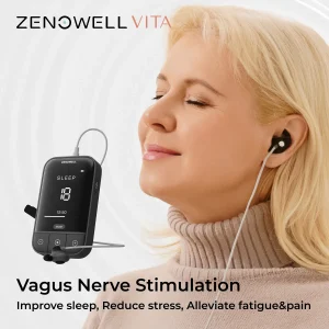 ZenoWell Vita Vagus Nerve Stimulation for Deep Sleep, Anxiety Relief HRV Optimization –