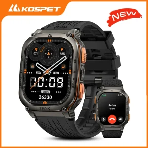 KOSPET TANK M3 Ultra GPS Smart Watch For Men stainless Steel Waterproof Bluetooth Call Health Monitor