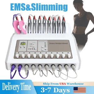EMS Electric Muscle Stimulator Machine, Body Massager Weight Loss Electro Myostimulation Slimming Tool