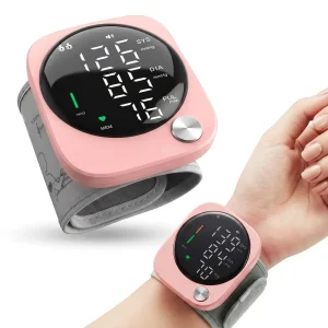 Automatic Wrist Blood Pressure Monitor with Adjustable Cuff, Features Irregular Heartbeat Detection,